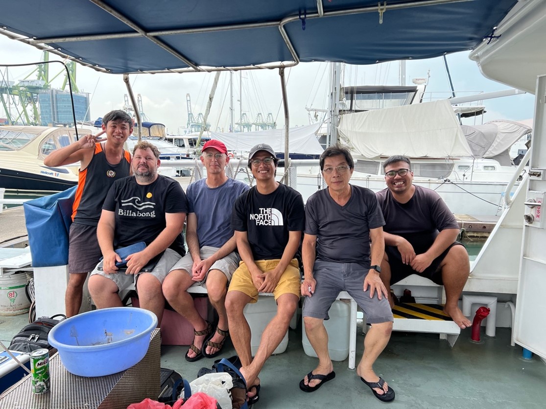 The smiles of the team show the success of the geophysical survey (Source: Abang Nugraha/Earth Observatory of Singapore).