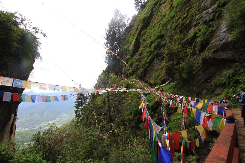 Lung Ta- The omnipresent Wind Horse prayer flags are believed to spread happiness, peace, and love to all sentient beings (Source: Skye Lee) Lung Ta- The omnipresent Wind Horse prayer flags are believed to spread happiness, peace, and love to all sentient beings (Source: Skye Lee)