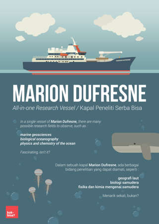 An educational poster about Marion Dufresne (Source: Kok Bisa?)