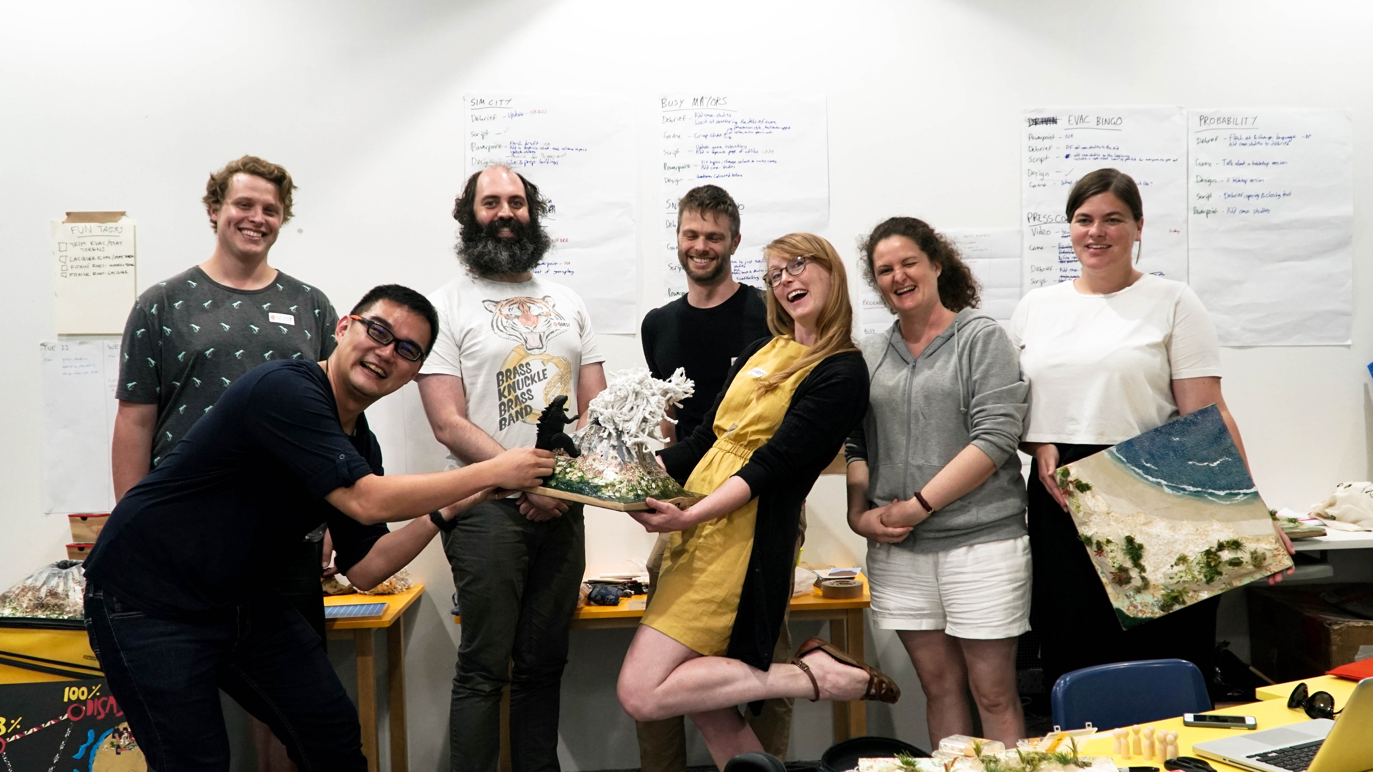 That's me (the one in the front on the left) with the BOHO Interactive team (Source: Antoinette Jade/Earth Observatory of Singapore)