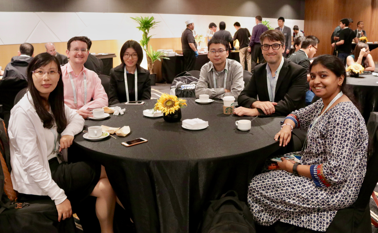 Researchers from the Earth Observatory of Singapore gather at AOGS each year to exchange knowledge and share ideas with colleagues from around the world (Source: Rachel Siao) Researchers from the Earth Observatory of Singapore gather at AOGS each year to exchange knowledge and share ideas with colleagues from around the world (Source: Rachel Siao)