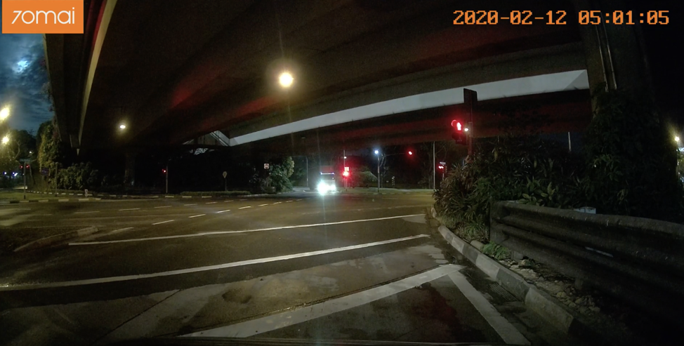 The fireball as seen in Singapore from the Jalan Bahar flyover next to the Nanyang Technological University campus (Source: thelimpeh/Reddit)