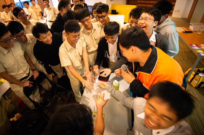 Hwa Chong Institute students playing 