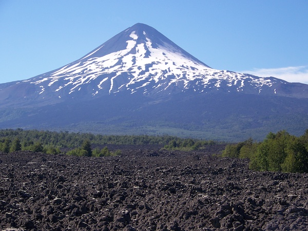 Llaima volcano is located within Conguillío National Park in Chile. It erupted in twice in 2008, and again in 2009 (Source: Patrick Whelley)