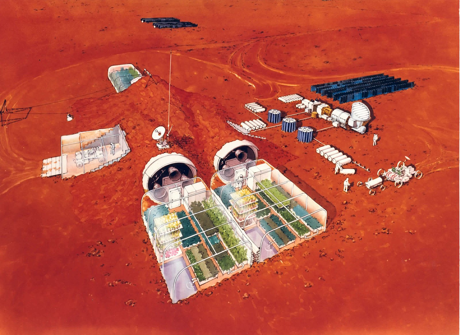 An image of Mars' current ground habitat (Source: NASA)