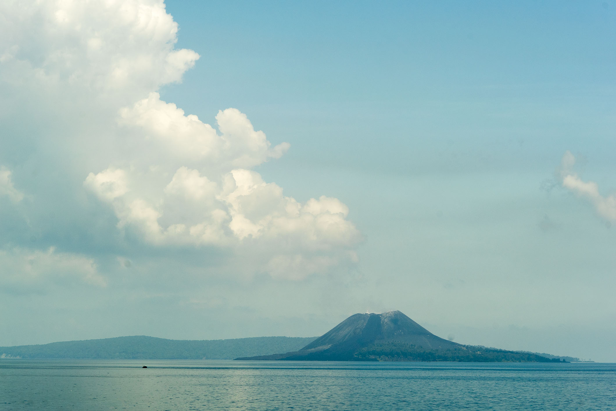 Geological activity, such as volcanic eruptions, can impact global climate. The infamous Krakatoa explosion changed weather around the planet for years (Source: EOS/ Monika Naranjo Gonzalez)