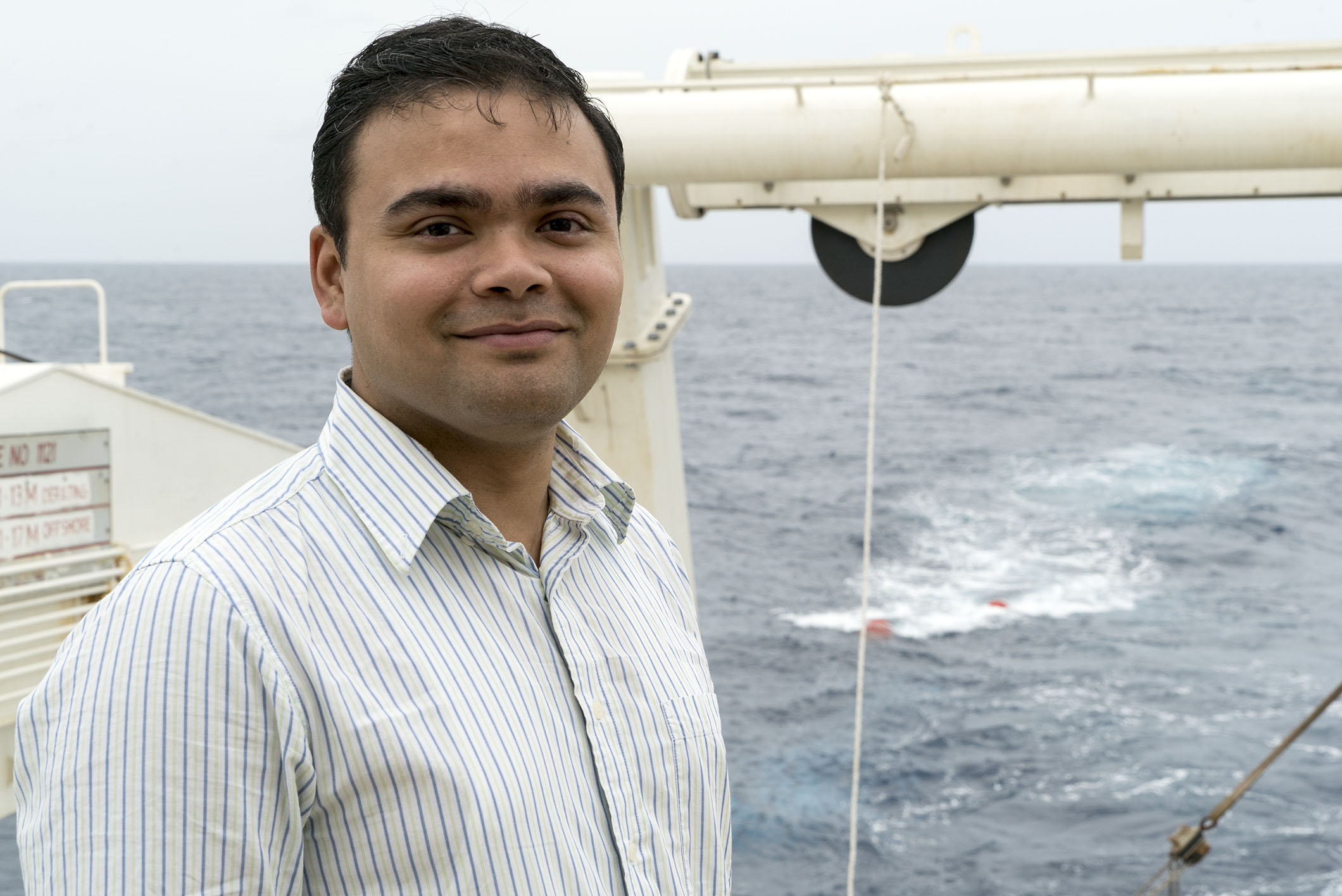 Dr Sudipta Sarkar is here to remind us that tectonics and climate change go hand in hand, and that seismic data plays a vital role in understanding the connection (Source: EOS/ Monika Naranjo Gonzalez)