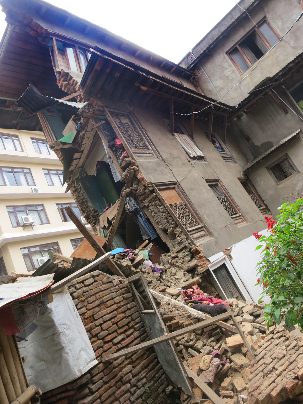 Better building codes need to be actively enforced in population-dense and earthquake-prone areas like Kathmandu, Nepal, which is also among the poorest countries in the world (Source: Yvonne Soon)