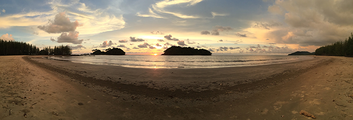 One of the field sites at the beautiful Phra Thong Island, Thailand. This site was catastrophically hit by a 20 m tsunami during the Indian Ocean Tsunami in 2004 and has become a test bed for international tsunami science (Source: Adam Switzer/NTU)