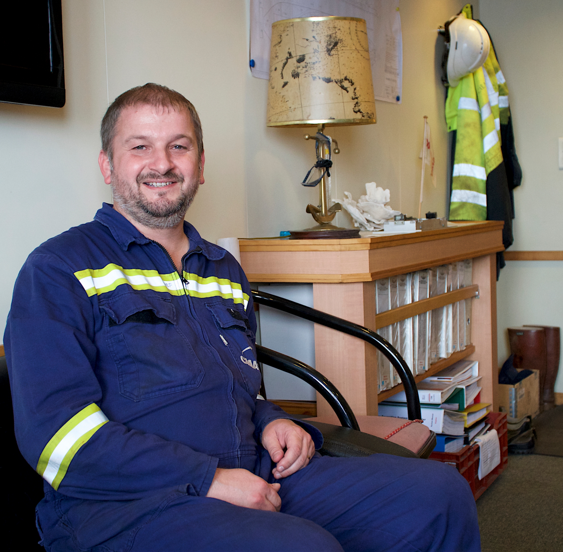 Mr Sebastien Martin, Chief Engineer of the R/V Marion Dufresne.