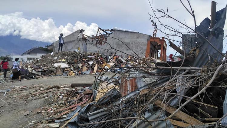 Aftermath of the 2018 Palu earthquake and tsunami (Source: Devina Andiviaty/Wikimedia Commons)