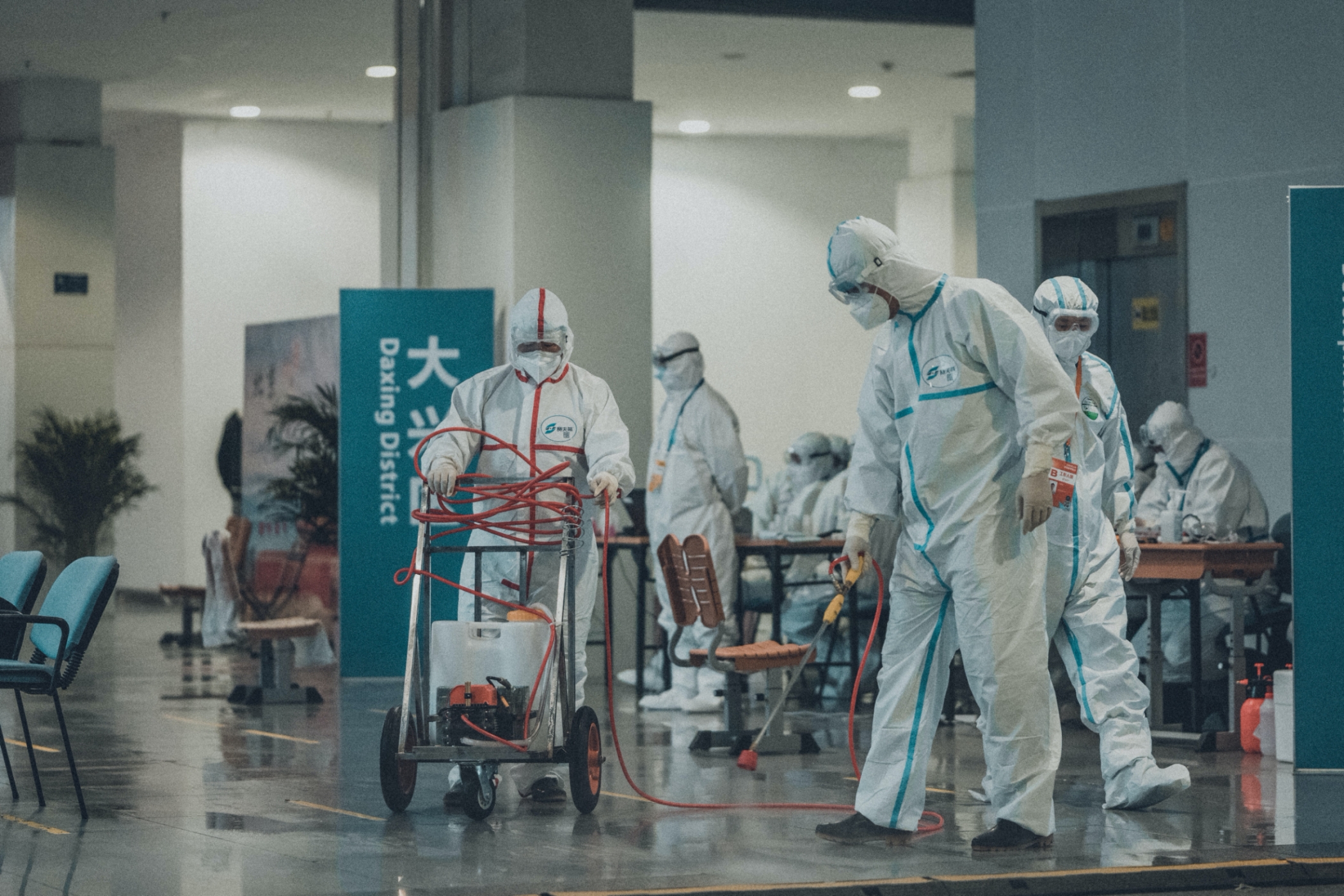 Mass disinfections in Daxing District, Beijing, China, during the COVID-19 pandemic (Source: Tedward Quinn/Unsplash)