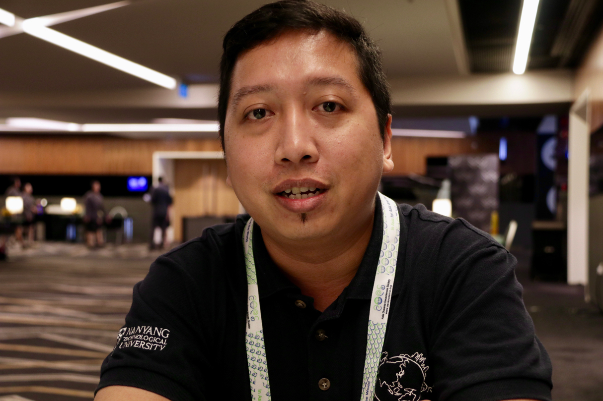 Mr. Yudha Setiawan Djamil dedicated his research to Singapore, as a birthday present (Source: Rachel Siao) Mr. Yudha Setiawan Djamil dedicated his research to Singapore, as a birthday present (Source: Rachel Siao)