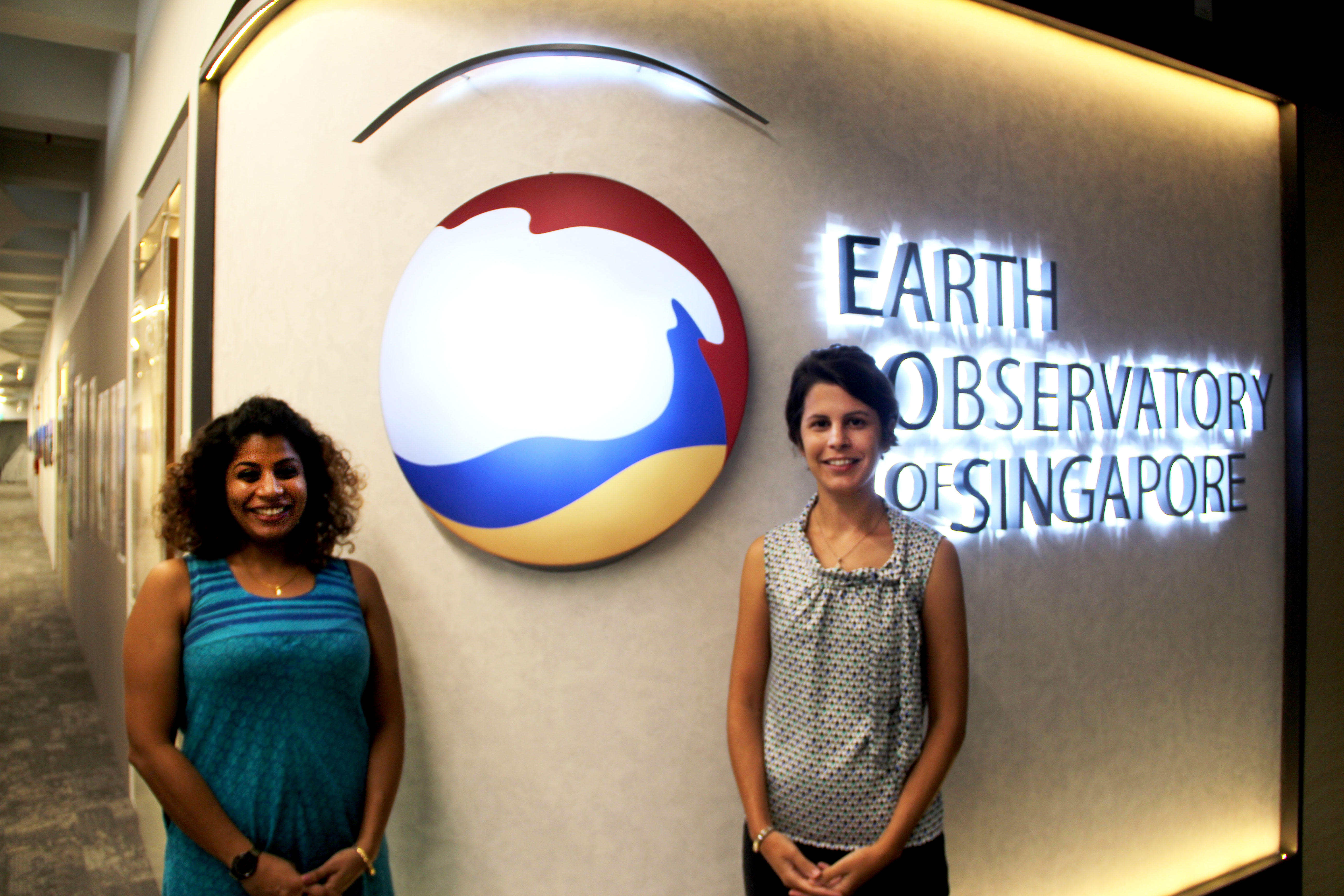 Dr Gopika Suresh (left) and Asst. Prof Perrine Hamel (right) nominated EOS for the award (Source: Yvonne Soon)