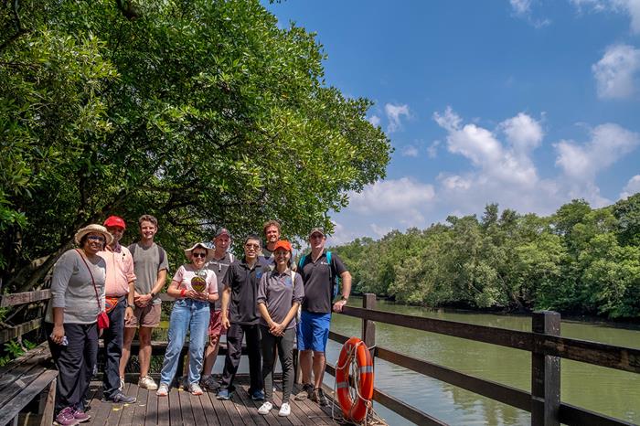 Some of the participants at the Sungei Buloh Wetland Reserve (Source: Felix Galistan/Earth Observatory of Singapore)